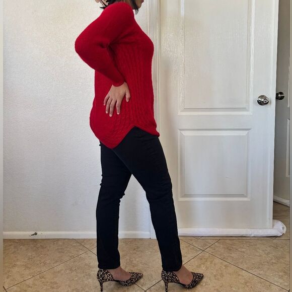 Cashmere & Wool Blend, Cable Knit Sweater - Picture 3 of 16